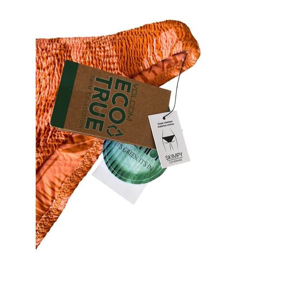 VOLCOM BLOCKED OUT SKIMPY BOTTOM in Irange, size Medium, NWT - Picture 8 of 8